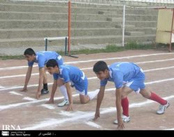 تيم مهريز ، قهرمان مسابقات دو و ميداني شد