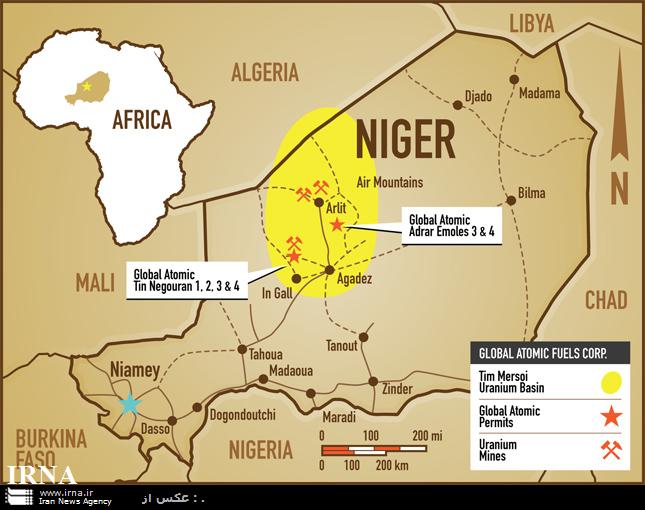 حفاظت نيروهاي ويـژه فرانسوي از بزرگترين معدن اورانيوم نيجر