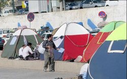 نامساعد شدن شرايط جوي همدان مانع از چادرزني مسافران نوروزي نشد