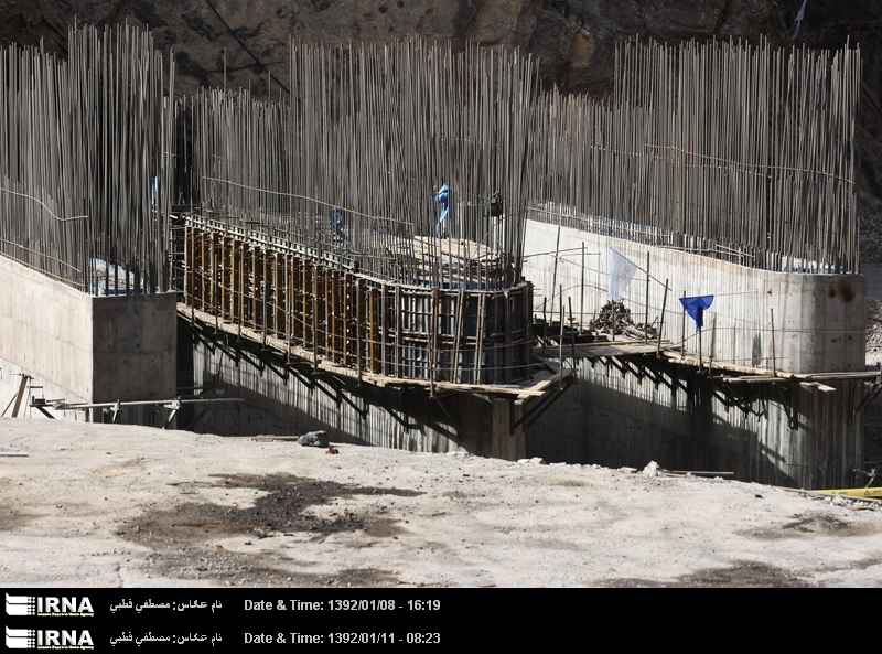 Initiating the Construction of the tallest concrete dam in the world in present of President in Lorestan prov.