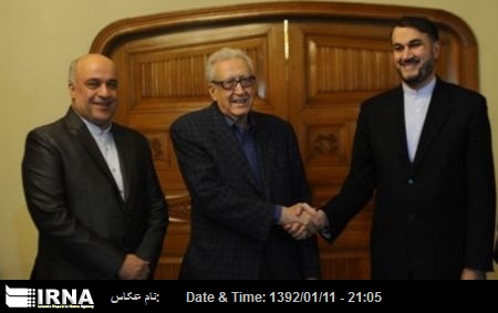 El Viceministro de Exteriores iraní y Brahimi debaten sobre la crisis Siria El Viceministro de Exteriores iraní y Brahimi debaten sobre la crisis Siria