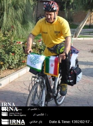 Iranian cyclists ends Eurasia tour with message of peace Iranian cyclists ends Eurasia tour with message of peace