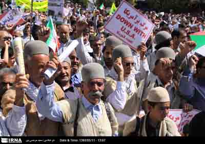 كهگيلويه وبويراحمدلبريز از حماسه حضور وحدت آفرين حمايت از قدس شد