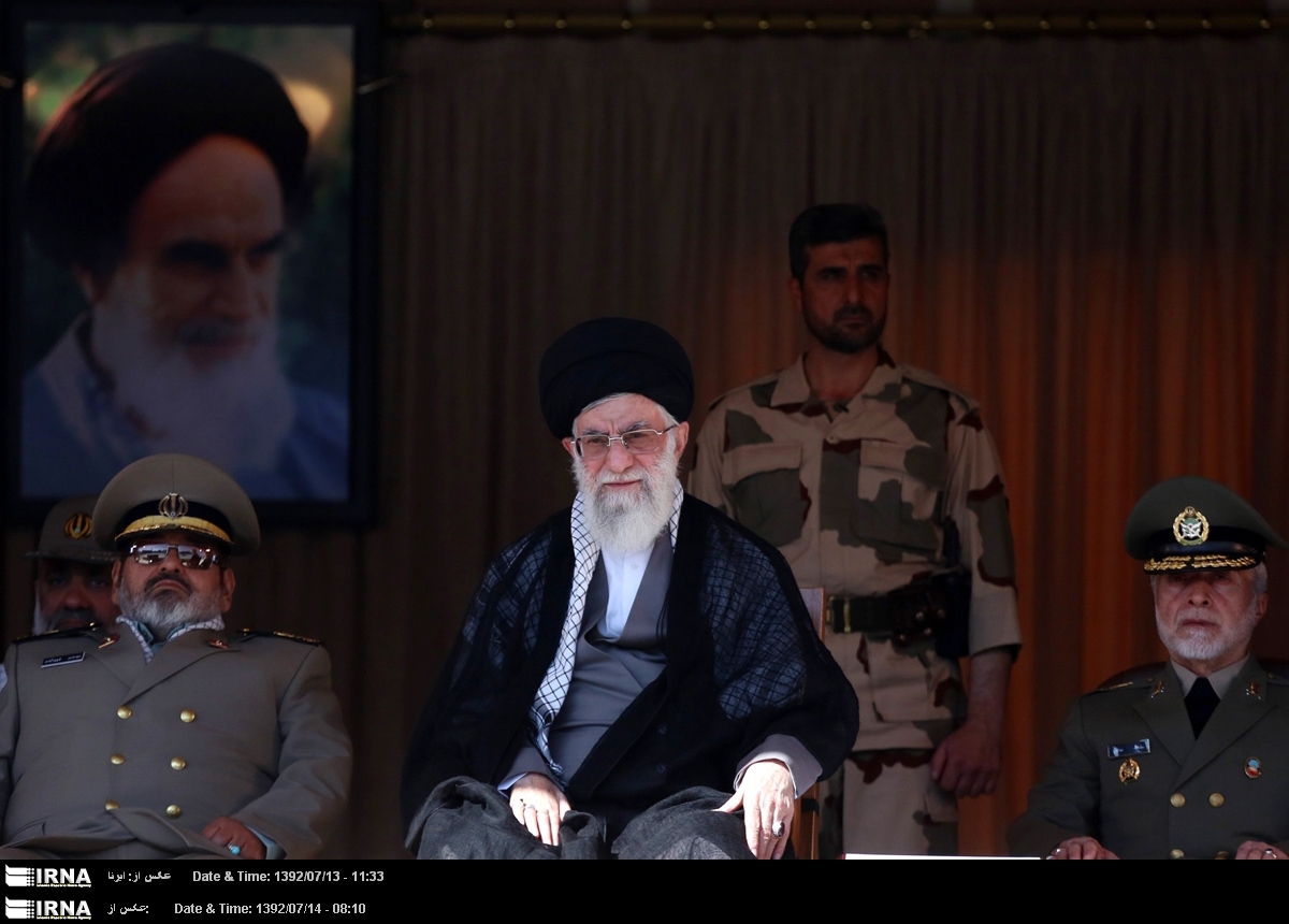Supreme Leader of Islamic Revolution Ayatollah Khamenei addressing the ...
