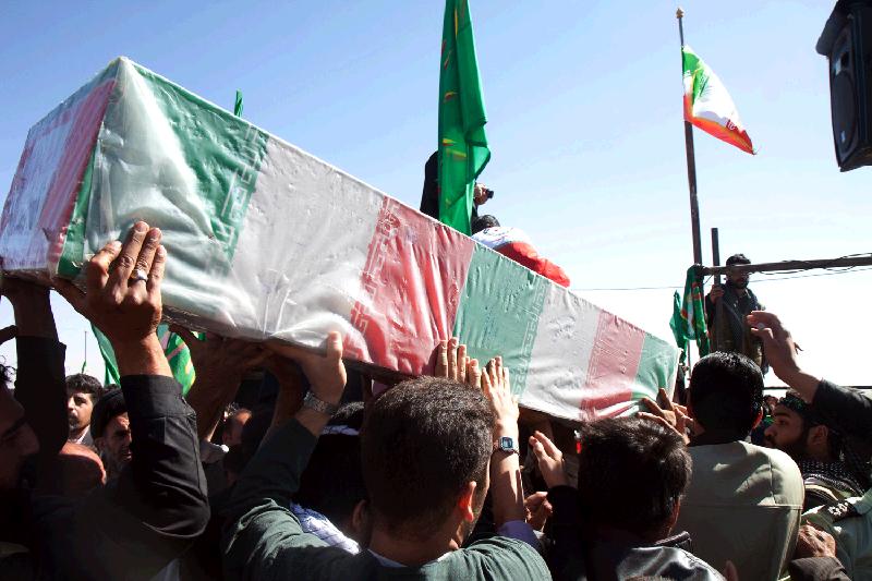 پیكر شهیده ایرانی حملات تروریستی بیروت در شهرستان نكا تشییع می شود