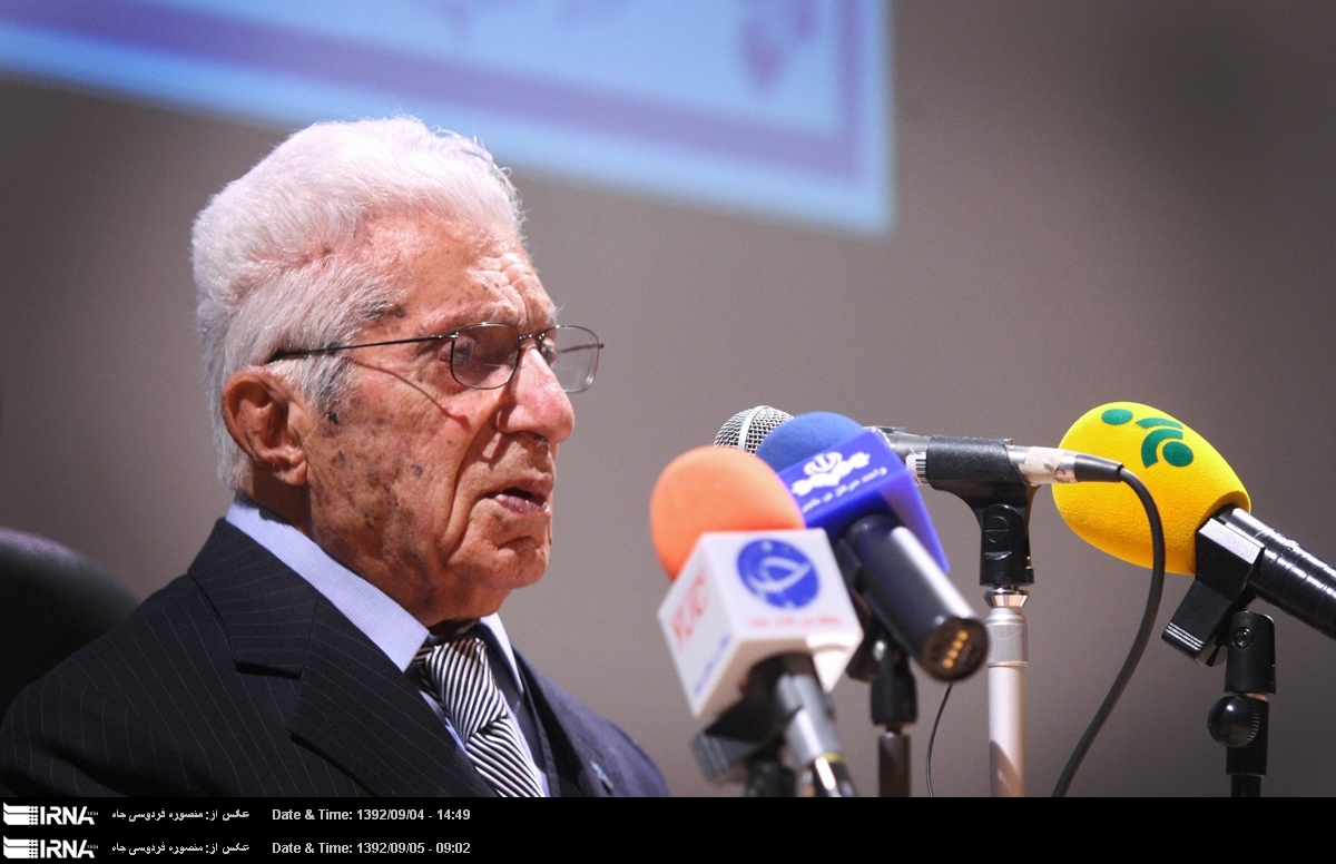 Commemoration ceremony for professor Fazollah Reza in Tehran university