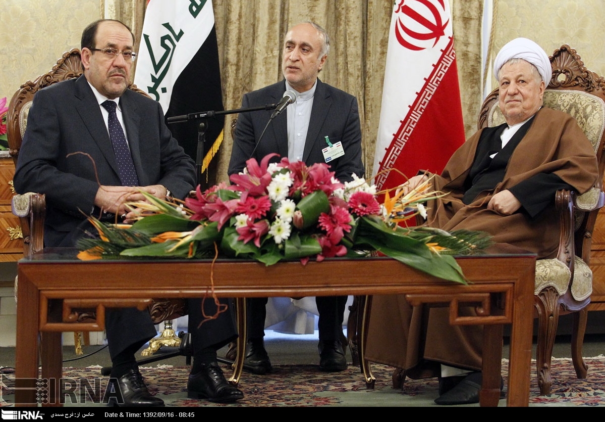 Head of Iran's Expediency Council Akbar Hashemi Rafsanjani meets with visiting Iraqi prime minister Nouri al-Maleki Head of Iran's Expediency Council Akbar Hashemi Rafsanjani meets with visiting Iraqi prime minister Nouri al-Maleki