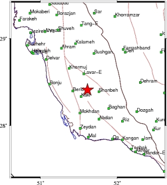 Tremor jolts Kaki in Bushehr province Tremor jolts Kaki in Bushehr province