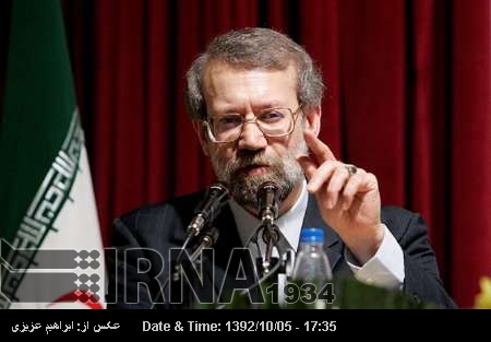 Larijani says western governments had better opt for logic and wisdom Larijani says western governments had better opt for logic and wisdom