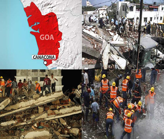 13 dead as under-construction building collapses in Goa 13 dead as under-construction building collapses in Goa