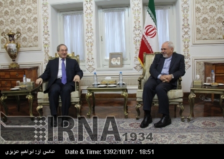 Zarif: Iran will not accept any precondition for presence in Syria confab Zarif: Iran will not accept any precondition for presence in Syria confab