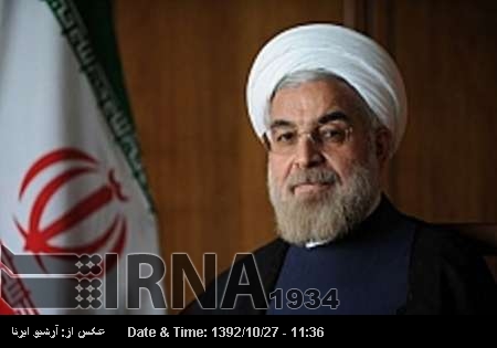 Iran flag bearer of campaign against violence: president Iran flag bearer of campaign against violence: president