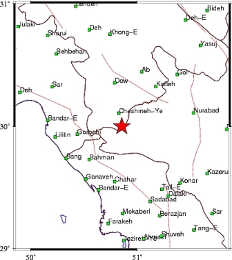 Tremor jolts Baba-Monir in Fars Province Tremor jolts Baba-Monir in Fars Province