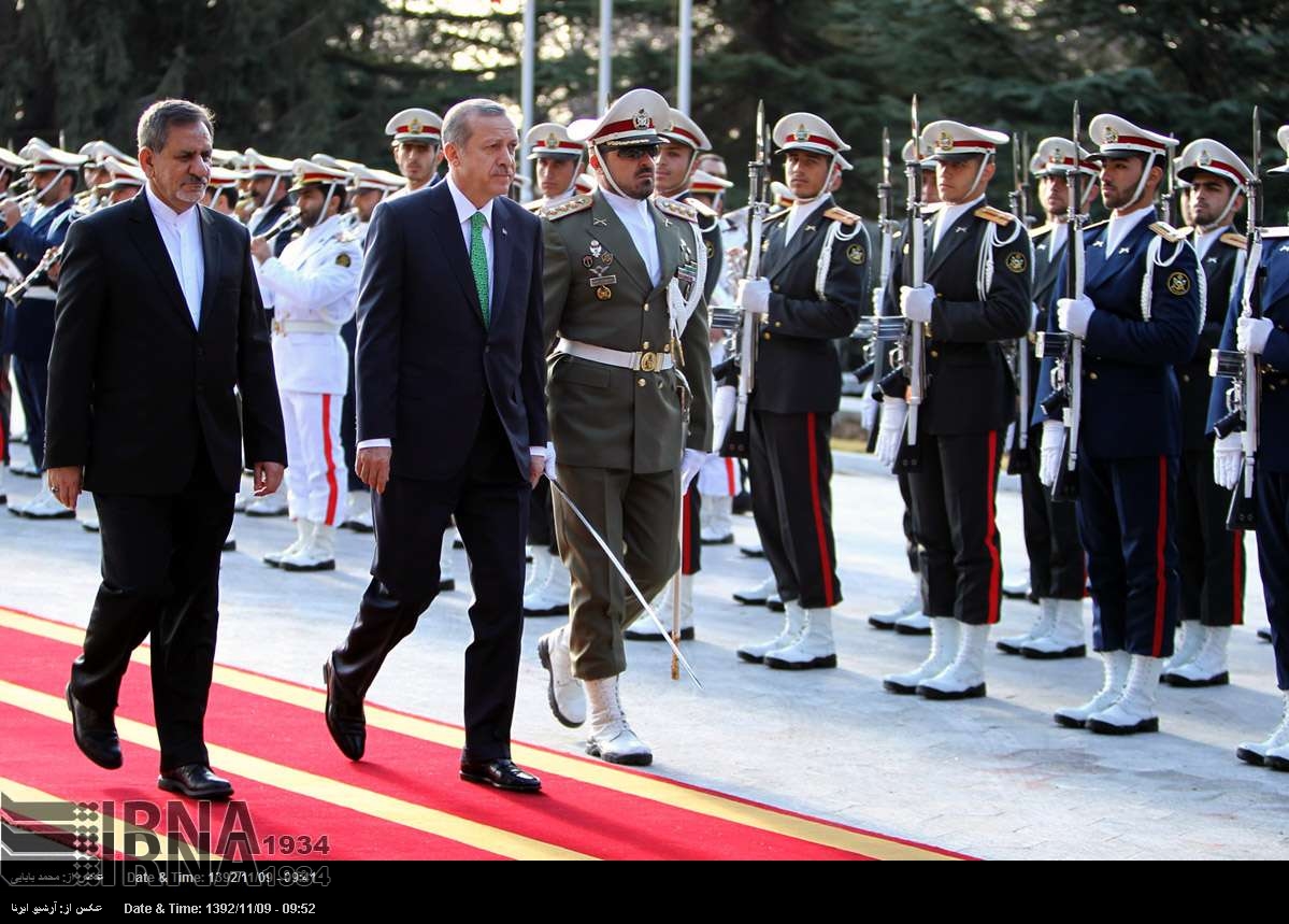 Turkish PM officially welcomed in Tehran Turkish PM officially welcomed in Tehran