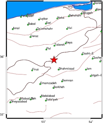 Tremor jolts Shahmirzad in Semnan province Tremor jolts Shahmirzad in Semnan province