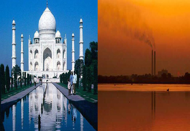 17th century love monument Taj Mahal facing damage by industrial gas 17th century love monument Taj Mahal facing damage by industrial gas
