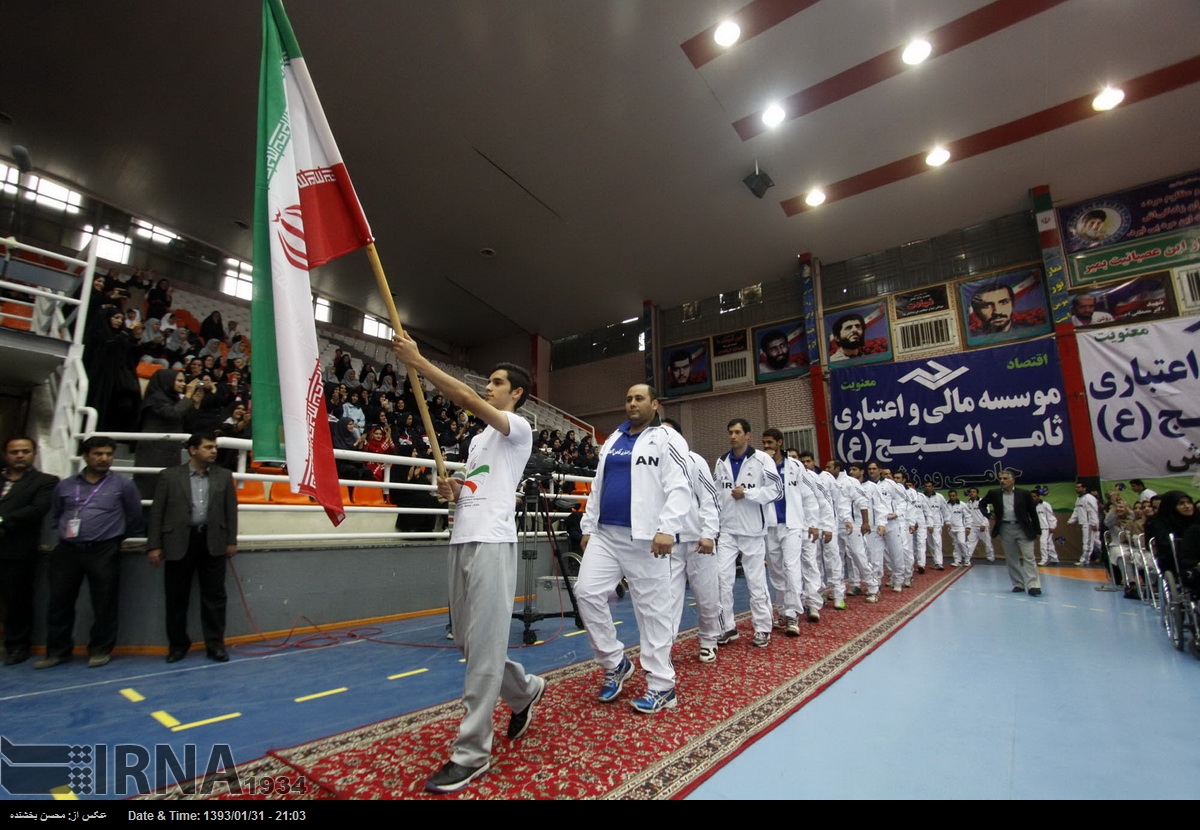 افتتاحیه مسابقات والیبال نشسته قهرمانی آسیا در مشهد