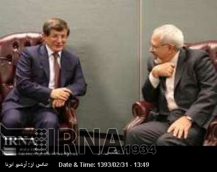 Zarif, Davutoglu discuss latest int’l developments Zarif, Davutoglu discuss latest int’l developments