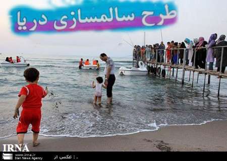 شنا در آب هاي ساحلي درياي مازندران آغاز شد