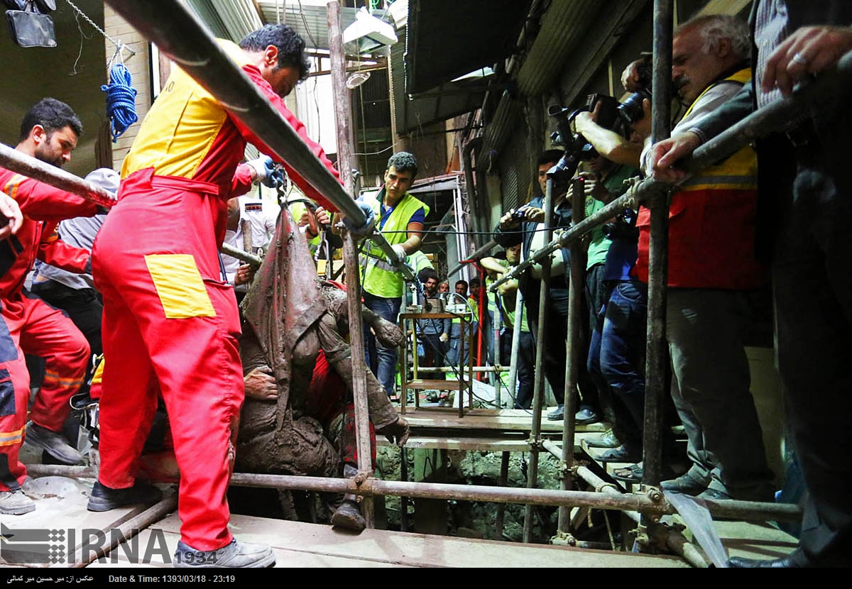 چند سرای بازار تهران در معرض ریزش است؟