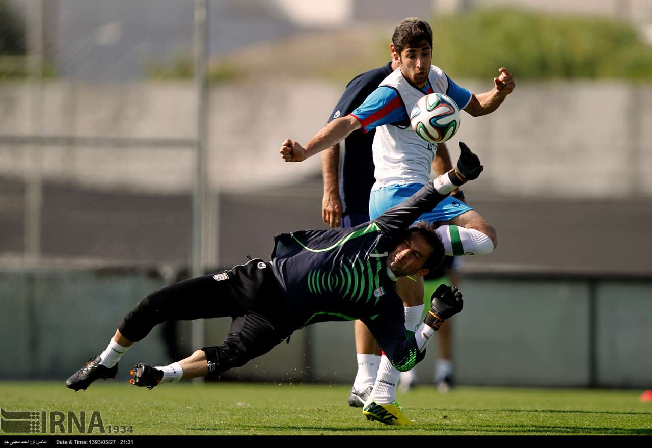 تمرین تیم ملی فوتبال ایران بعد از دیدار مقابل نیجریه