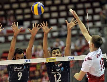 Iran's national volleyball team defeated by Poland Iran's national volleyball team defeated by Poland