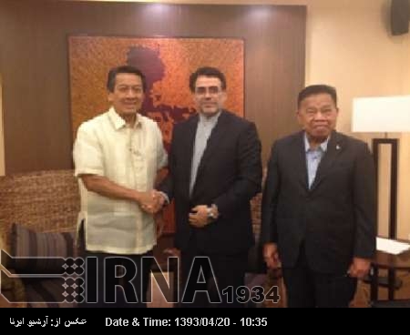 Iran, Philippines to increase private sector cooperation Iran, Philippines to increase private sector cooperation