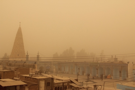 گرد و غبار شمال خوزستان را فرا گرفت