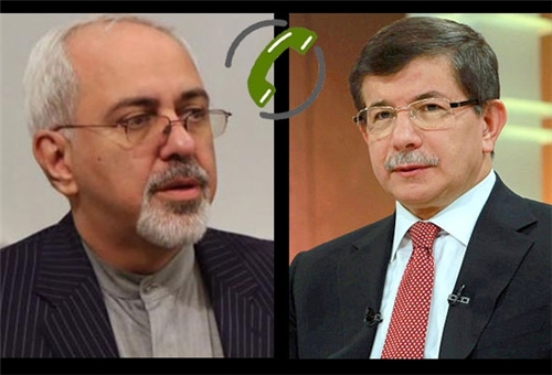 Zarif, Davutoglu discuss Iraq, Palestine over phone Zarif, Davutoglu discuss Iraq, Palestine over phone