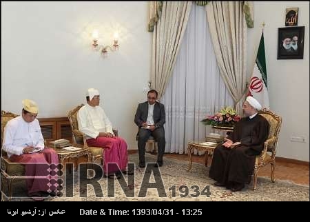 President: Iran attaches great importance to expansion of ties with Myanmar President: Iran attaches great importance to expansion of ties with Myanmar