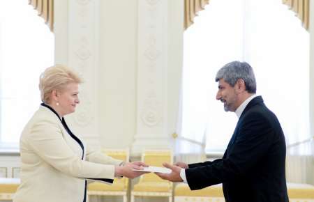 Iran's envoy submitted his credentials to Lithuanian president Iran's envoy submitted his credentials to Lithuanian president