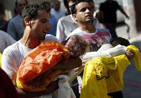 شمار شهدای نوار غزه به یك هزار و 913 نفر رسید