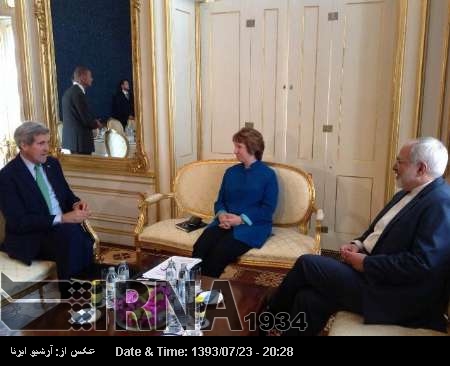 Zarif, Ashton, Kerry review nuclear dispute in Vienna