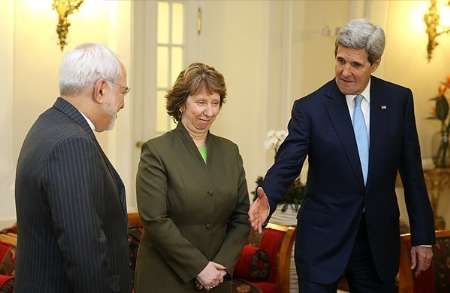 Iran, US, EU FMs hold tripartite meeting Iran, US, EU FMs hold tripartite meeting