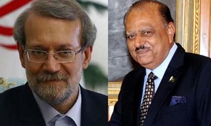 Pakistani president receives Iranian parliament speaker Pakistani president receives Iranian parliament speaker