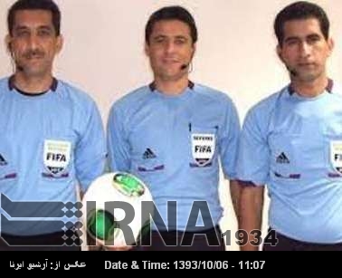 Tres árbitros iraníes, seleccionados para la Copa Asiática 2015 Tres árbitros iraníes, seleccionados para la Copa Asiática 2015
