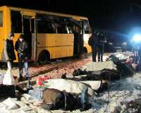 روسيه حمله به اتوبوس مسافربري در شرق اوكراين را محكوم كرد