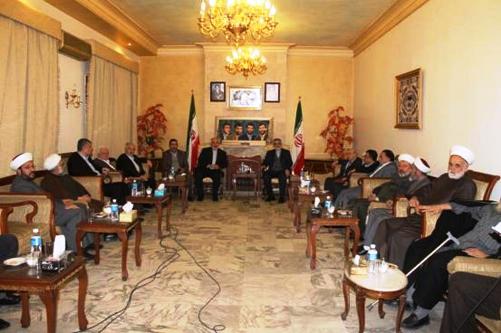 دیدار بروجردی با نمایندگان گروه های فلسطینی در لبنان