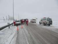 نجات 341 مسافر گرفتار در برف در اردبیل
