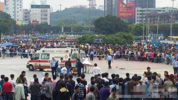 حمله به مسافران يك ايستگاه قطار در چين با كارد