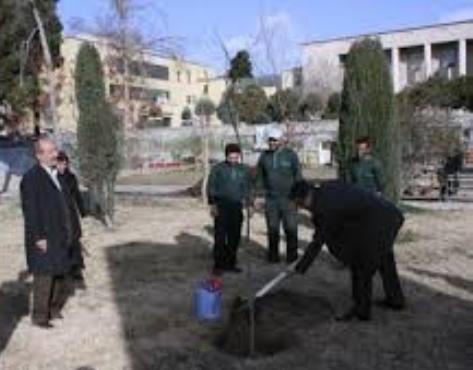 فرهادي در دانشگاه تهران يك اصل نهال غرس كرد