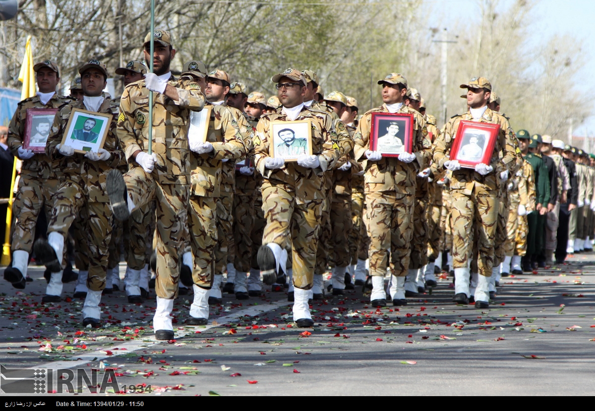 مراسم روز ارتش در اردبیل ، تبریز، رشت و تربت حیدریه