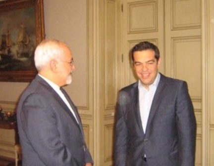 Zarif, Greek PM discuss bilateral, regional, int'l issues Zarif, Greek PM discuss bilateral, regional, int'l issues