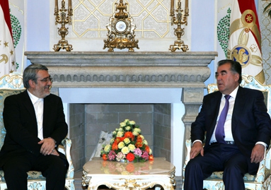 دیدار وزیر كشور ایران با رئیس جمهور تاجیكستان