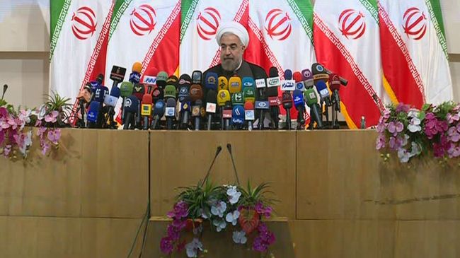 رئیس الجمهوریة یعقد مؤتمره الصحفی فی طهران رئیس الجمهوریة یعقد مؤتمره الصحفی فی طهران