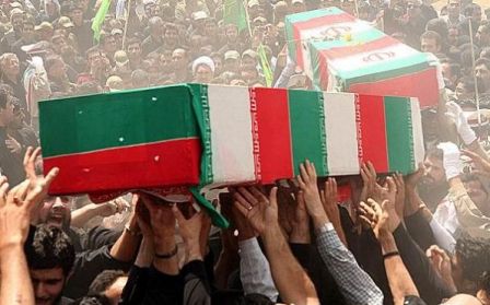 اقامه مراسم تشييع رفات 270 شهيدا في طهران اقامه مراسم تشييع رفات 270 شهيدا في طهران