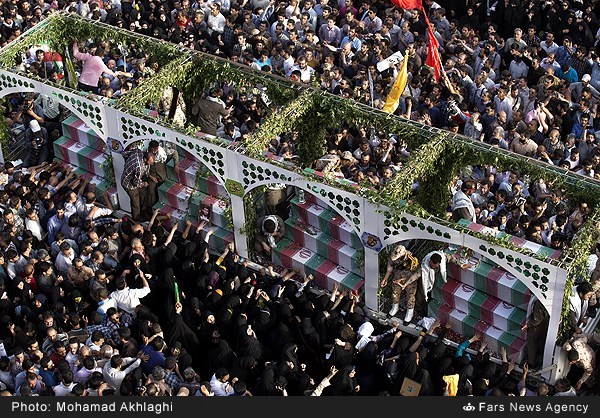 وداع ماندگار ایران با شهیدان غواص در رسانه ها و شبكه های خبری بین المللی