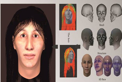 Facial reconstruction of 7,000-year-old skeleton