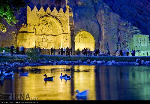 Taq-e Bostan historical site in Kermanshah