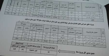 14 طرح توليدي در بخش كشاورزي در دزفول به بهره برداري رسيد